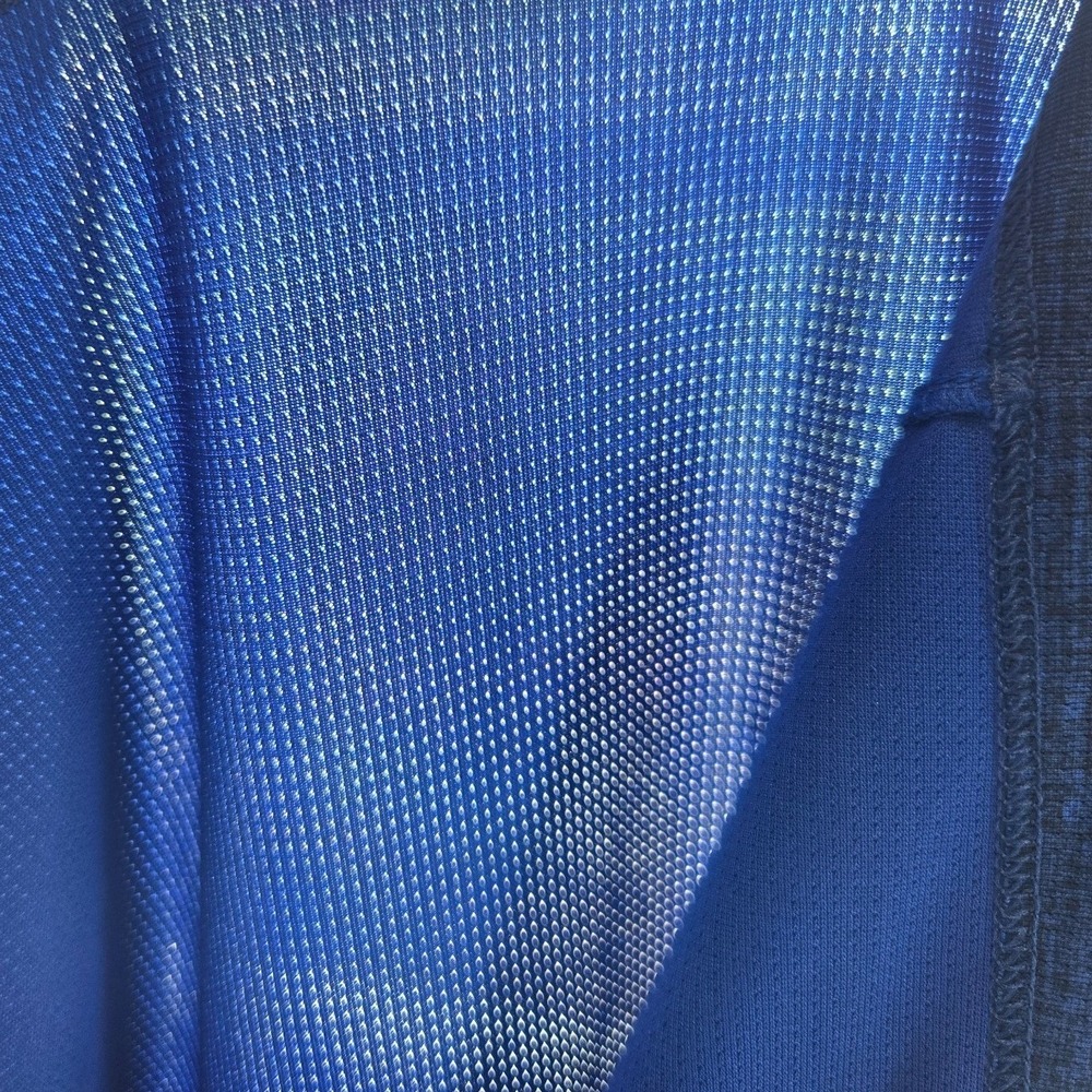 Nike Golf Men's Size 2XL Dri-fit Short Sleeve 1/4 Button Blue Black Breathable - Picture 8 of 9
